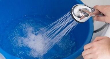 Soda with hot water to increase the penis