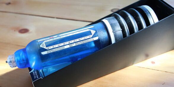 Hydropump, which enlarges the penis under the influence of water vacuum
