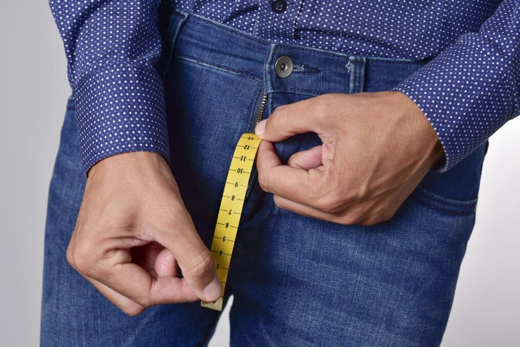 measuring the size of the penis after enlargement
